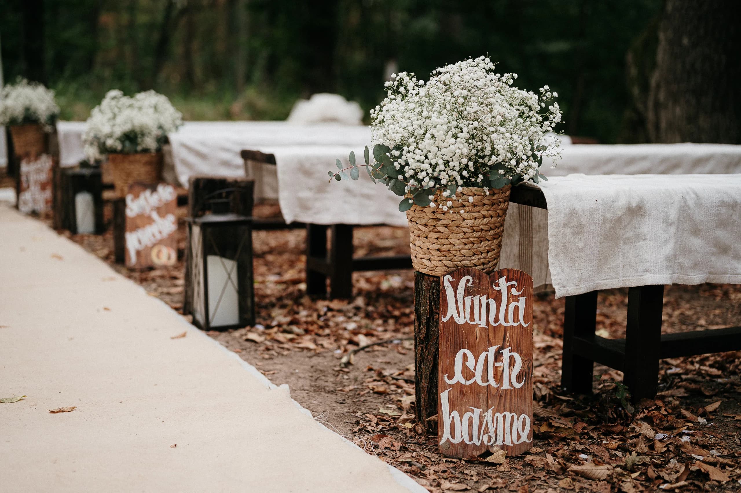Decor floral — Nuntă în natură
